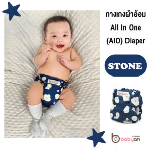 กางเกงผ้าอ้อม All-In-One (AIO) Diaper – STONE