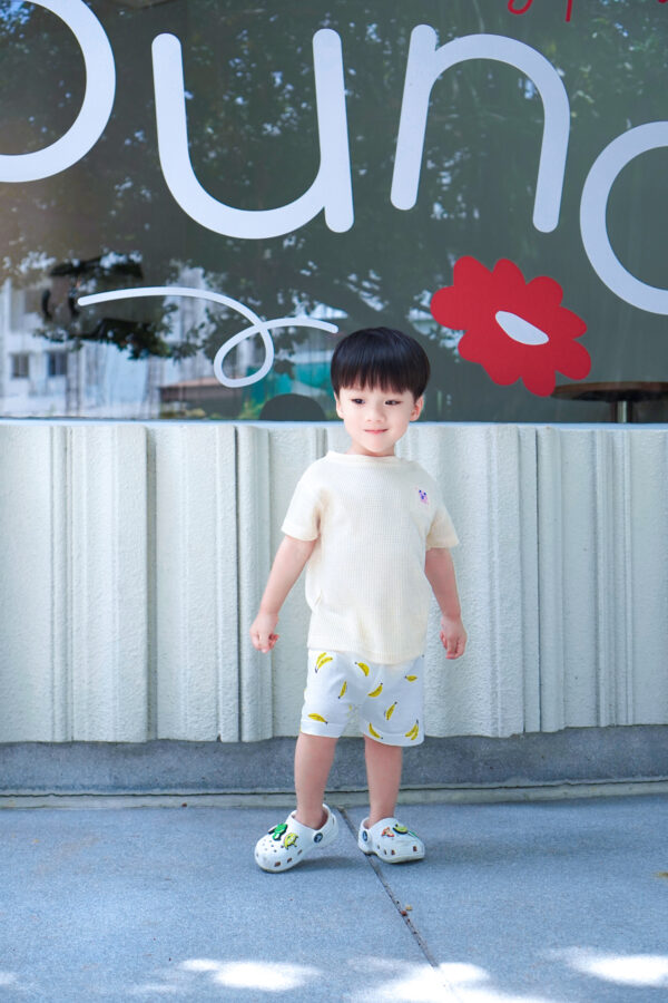 กางเกงฝึกขับถ่ายขาสั้นลาย Banana Yellow / Potty Training Pants Banana Yellow