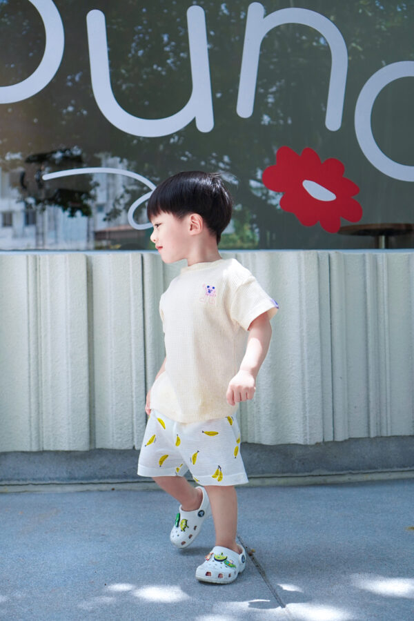 กางเกงฝึกขับถ่ายขาสั้นลาย Banana Yellow / Potty Training Pants Banana Yellow