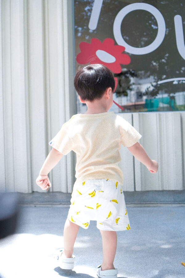 กางเกงฝึกขับถ่ายขาสั้นลาย Banana Yellow / Potty Training Pants Banana Yellow