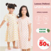 ชุดนอนกระโปรงเด็ก 22ss/One piece pajamas kids Lemon (Yellow)