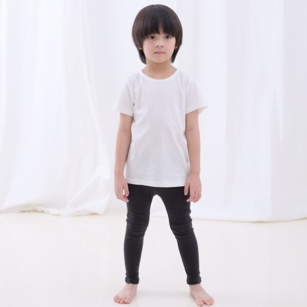 เสื้อยืดเด็ก เสื้อผ้าเด็ก 22ss/Basic T shirts White & White (2ตัว)