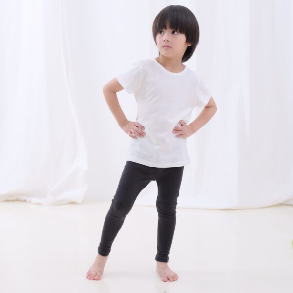 เสื้อยืดเด็ก เสื้อผ้าเด็ก 22ss/Basic T shirts White & White (2ตัว)