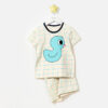 เสื้อผ้าเด็ก ชุดแขนสั้นขาสั้น 22ss/Check Blue Duck5