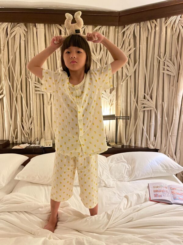 ชุดนอนเด็ก เสื้อผ้าเด็ก 22ss/Rayon Pajamas Lemon (yellow)