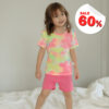 เสื้อผ้าเด็ก ชุดแขนสั้นขาสั้น 23ss/Rainbow Sherbet