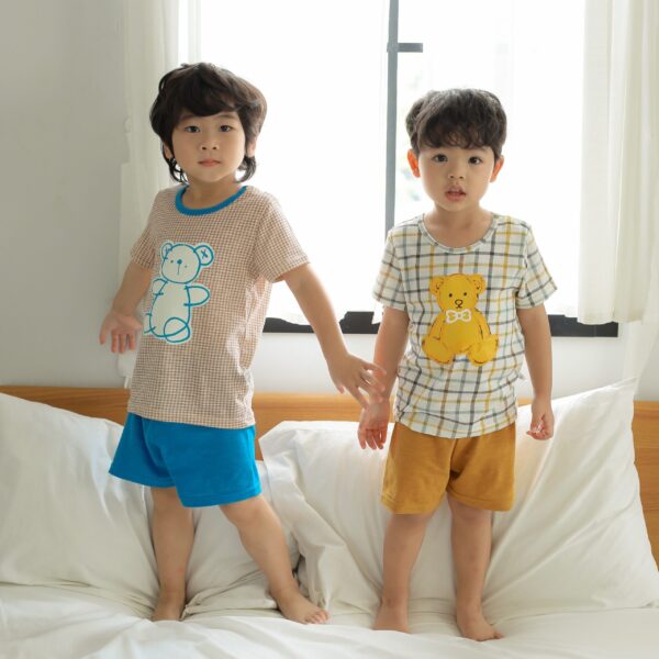 เสื้อผ้าเด็ก ชุดแขนสั้นขาสั้น 23ss/Toy Bear