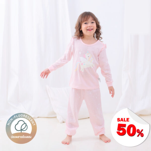 ชุดนอนเด็กแขนยาวขายาว 24ss/Twinkle Unicorn