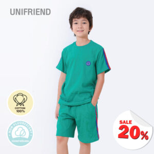 ชุดแขนสั้นขาสั้น 24ss/Color Trimming (Green)