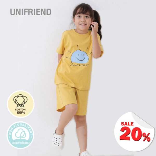 40 ชุดแขนสั้นขาสั้น 24ss/Summer Shine (Yellow)