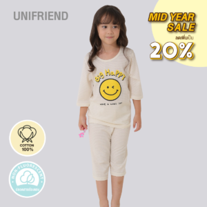 ชุดแขนขายาว 7 ส่วน 24ss/Winky Smile (IVORY)