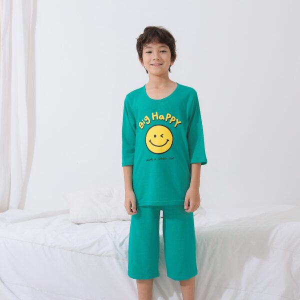 ชุดแขนขายาว 7 ส่วน 24ss/Winky Smile (GREEN)