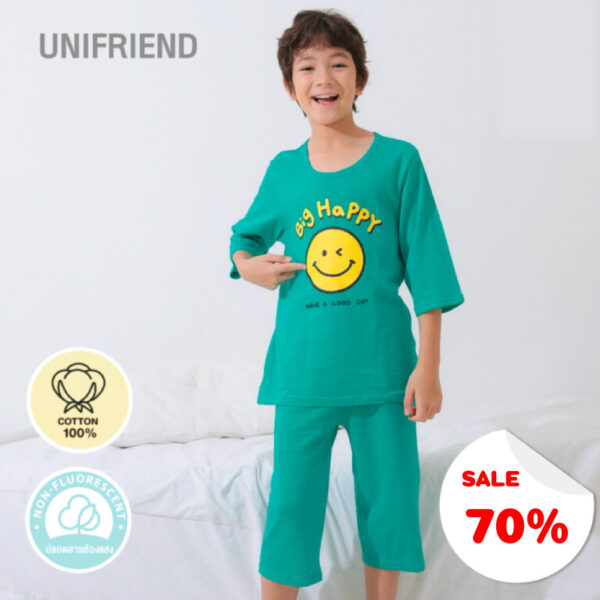 vy6 ชุดแขนขายาว 7 ส่วน 24ss/Winky Smile (GREEN)