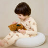 ชุดนอนเด็กแขนยาวขายาว 24fw/Peach Warm set Little Bear