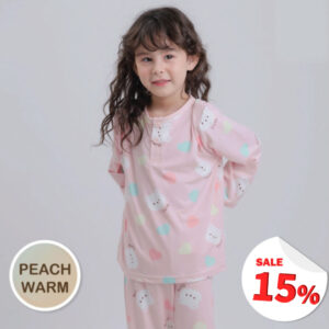 66-768x768 ชุดนอนเด็กผ้านุ่ม 24fw/Peach Warm Candy Bear (Pink)