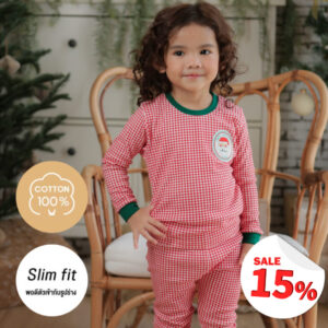 ete ชุดนอนคริสต์มาส 24fw/Check Santa