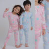 ชุดนอนเด็กแขนยาวขายาว 24fw/Peach Warm set Candy Bear (Pink)