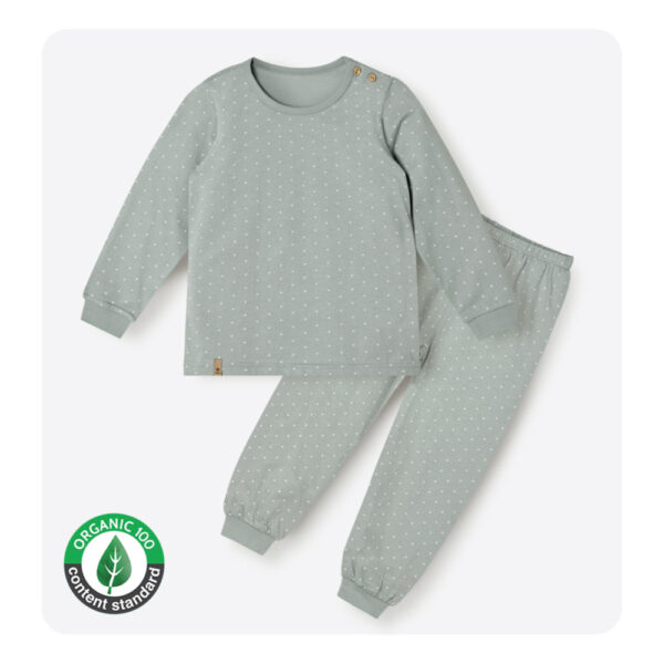 ชุดนอนเด็กแขนยาวขายาว 25ss/Organic Soft (GRAY)