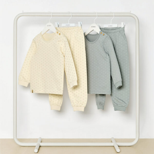 ชุดนอนเด็กแขนยาวขายาว 25ss/Organic Soft (GRAY)