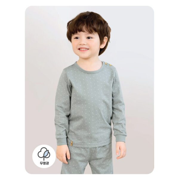 ชุดนอนเด็กแขนยาวขายาว 25ss/Organic Soft (GRAY)