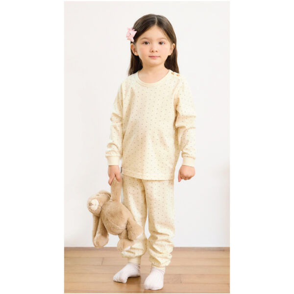 ชุดนอนเด็กแขนยาวขายาว 25ss/Organic Soft (BEIGE)