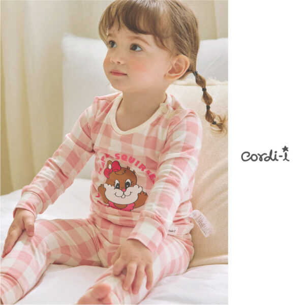 Cordi-I 24fw/ชุดนอนแขนยาวขายาว ผ้า Single Span Buddy (Pink)