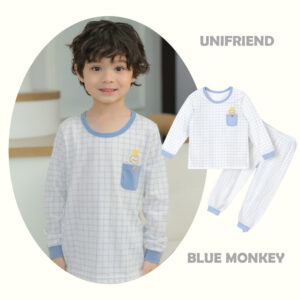 25ss/ชุดนอนแขนยาวขายาว Blue monkey