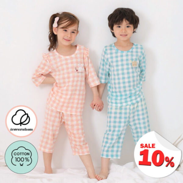 ชุดแขนขายาว 7 ส่วน 25ss/ Slub Cotton Star Bear