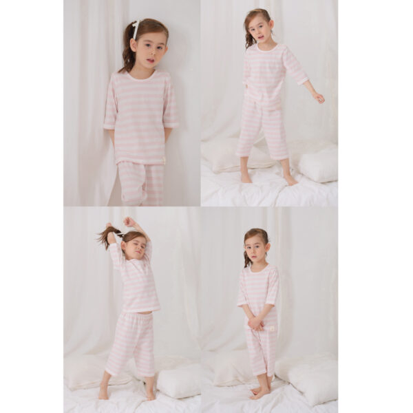 in13 ชุดแขนขายาว 7 ส่วน 25ss/ Cotton Pre dyed Stripe