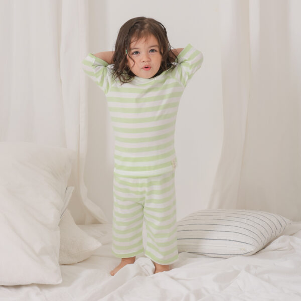 in5 ชุดแขนขายาว 7 ส่วน 25ss/ Cotton Pre dyed Stripe