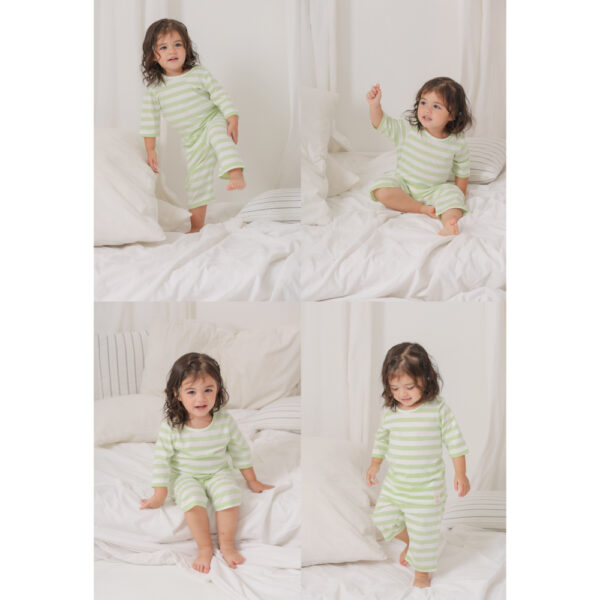 in6 ชุดแขนขายาว 7 ส่วน 25ss/ Cotton Pre dyed Stripe