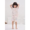 HGTEH ชุดเสื้อแขนสั้นและกางเกงขาสั้น 5 ส่วน 25ss Organic Cotton Pinky Unicorn