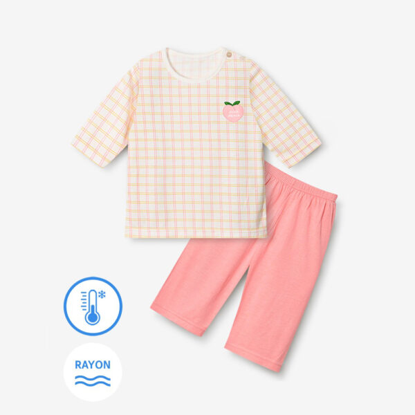 ชุดแขนขายาว 7 ส่วน 25ss Cool Rayon Sweet Bonbon Pink