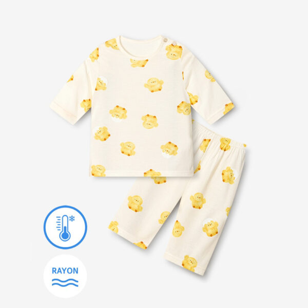 ชุดแขนขายาว 7 ส่วน 25ss Cool Rayon Fly Little Chick