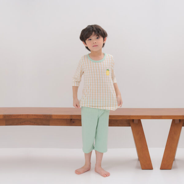 ชุดแขนขายาว 7 ส่วน 25ss Cool Rayon Sweet Bonbon Yellow