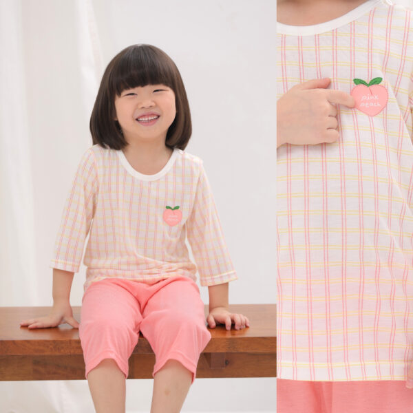 ชุดแขนขายาว 7 ส่วน 25ss Cool Rayon Sweet Bonbon Pink
