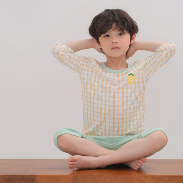 ชุดแขนขายาว 7 ส่วน 25ss Cool Rayon Sweet Bonbon Yellow