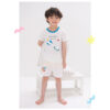ชุดเสื้อแขนสั้นและกางเกงขาสั้น 5 ส่วน 25ss Single Cotton Universe