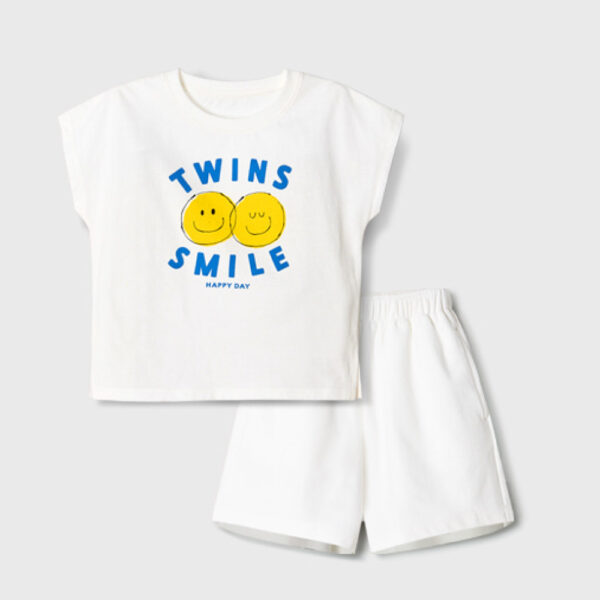 ชุดลำลองเด็ก 25SS/Cotton5 Twin Smile