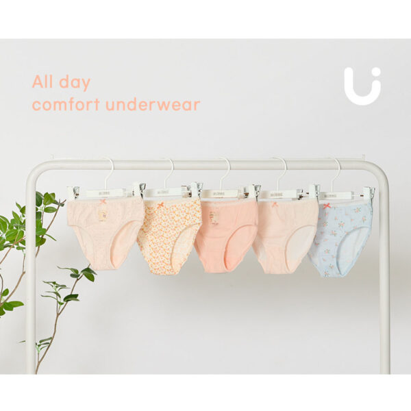 8-5 กางเกงในเด็ก 2025/Petite Cat Girls’ Triangle (5 ชิ้น)