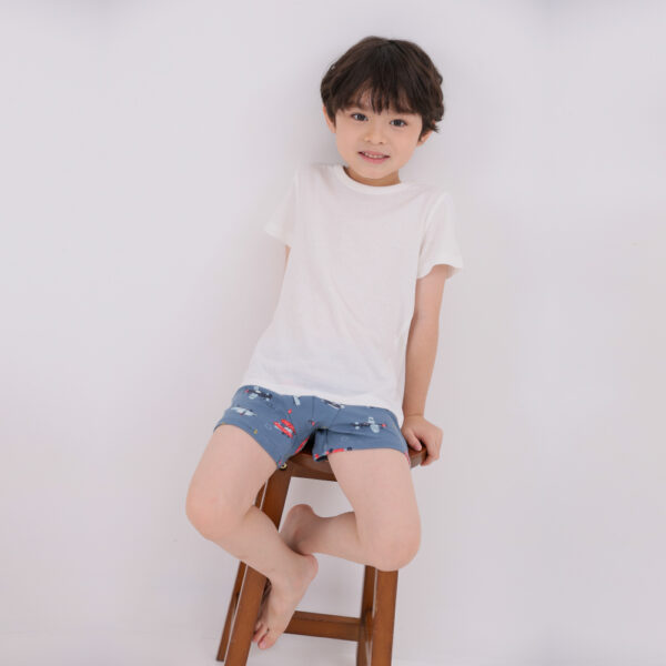 กางเกงในขาสั้นเด็ก 2025/Boys Drawers 60’s spandex drawing car (5 ชิ้น)