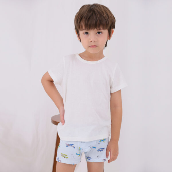 กางเกงในขาสั้นเด็ก 2025/Boys Drawers 60’s spandex drawing car (5 ชิ้น)