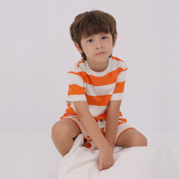 ชุดลำลองเด็ก 25SS/Cotton5 Stripe (OR)