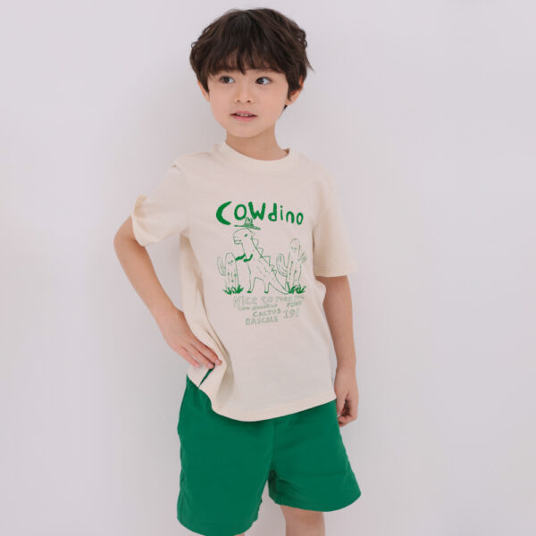 ชุดลำลองเด็ก 25SS/Cotton5 Cow Dino