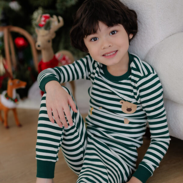 25FW/ชุดนอนเด็ก ผ้า All-Span Rudolph ST (GN)