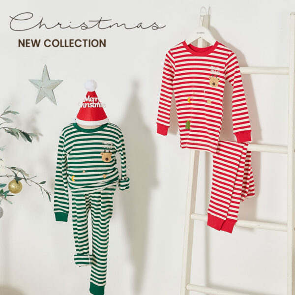 25FW/ชุดนอนเด็ก ผ้า All-Span Rudolph ST (GN)