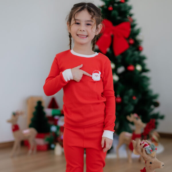 25FW/ชุดนอนเด็ก ป้องกันโคลิค Santa (RD)