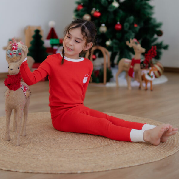 25FW/ชุดนอนเด็ก ป้องกันโคลิค Santa (RD)