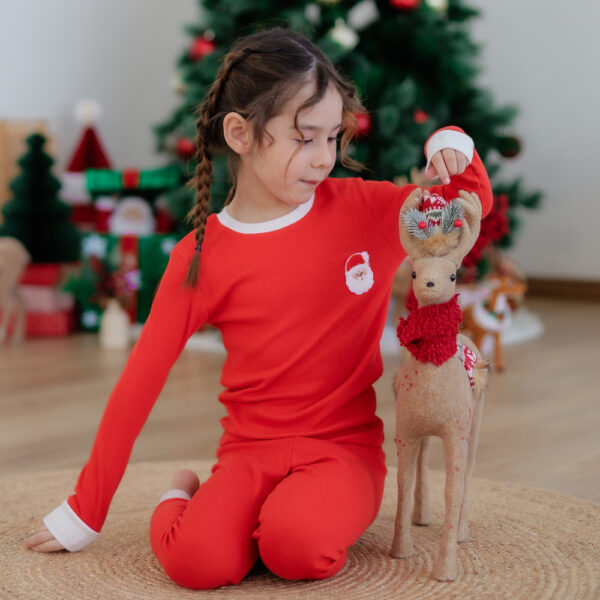 25FW/ชุดนอนเด็ก ป้องกันโคลิค Santa (RD)