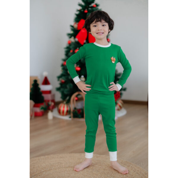 25FW/ชุดนอนเด็ก ป้องกันโคลิค Rudolph (GN)